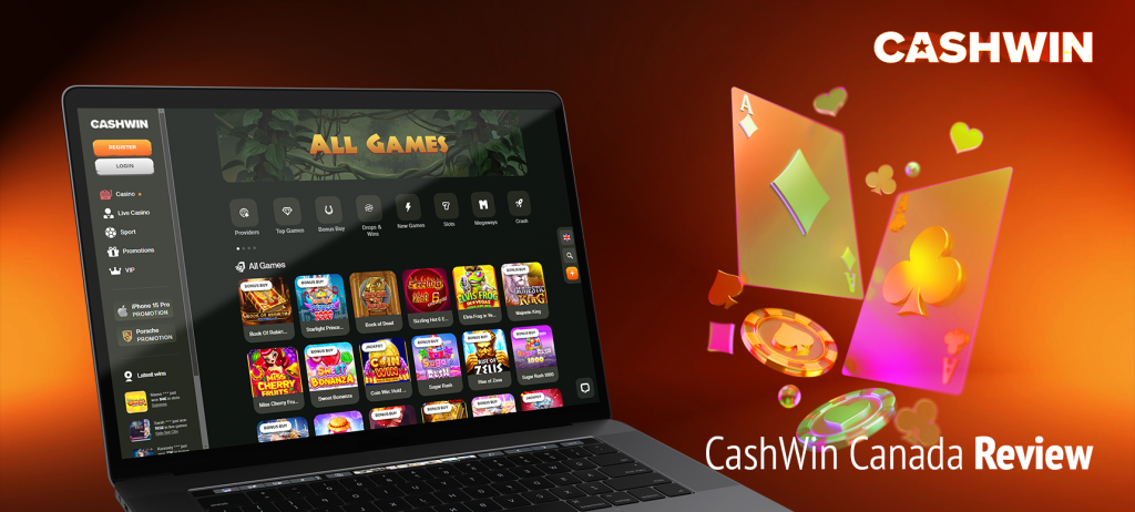 The new CashWin casino, where you can play an extensive selection of over 4,000 games