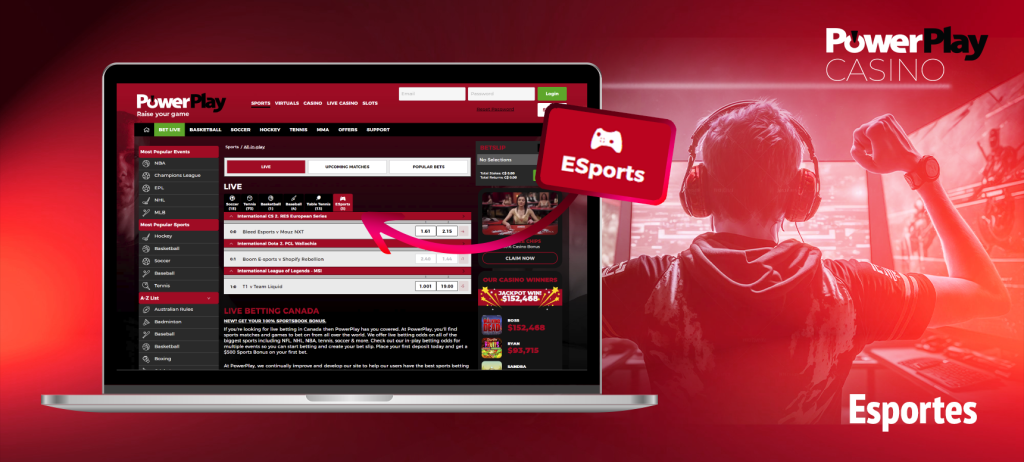 Online bookmaker PowerPlay offers betting on esportes games