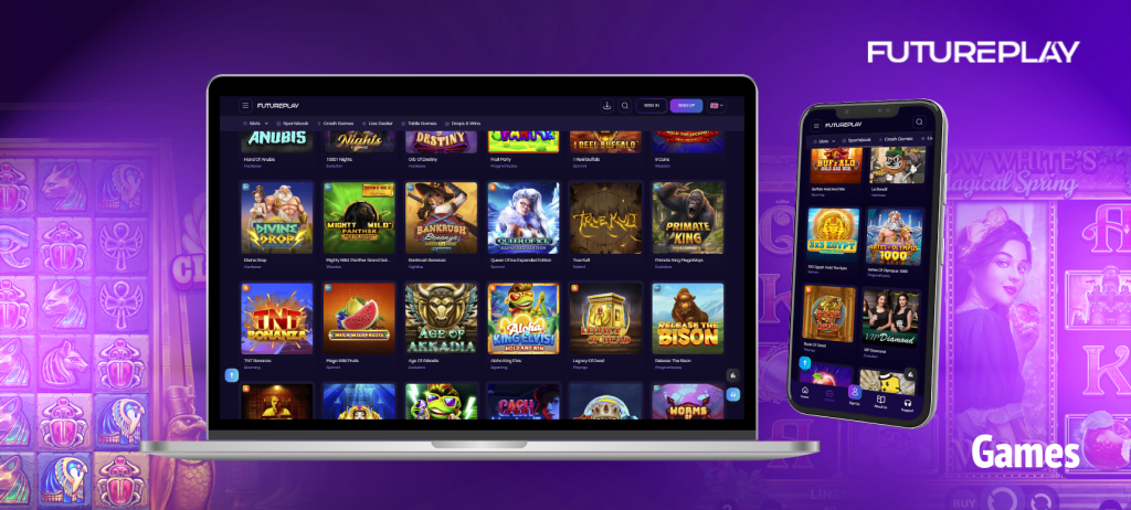 The entertainment located on the Futureplay online casino site is available for quick play and is downloaded via a browser