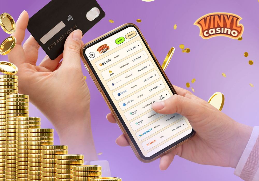 Vinyl Casino players have access to a large selection of practical banking transactions